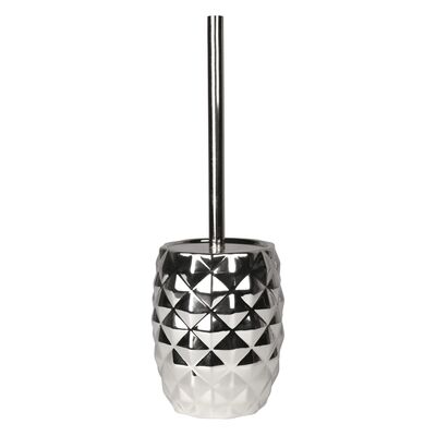 Szczotka do WC PINEAPPLE 12 x 36 cm srebrny