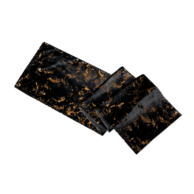 Bieżnik Velvet 32 x 150 cm czarno-złoty