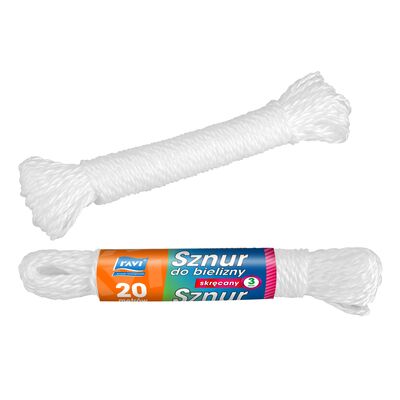 Sznur do bielizny skręcany 3mm, 20m