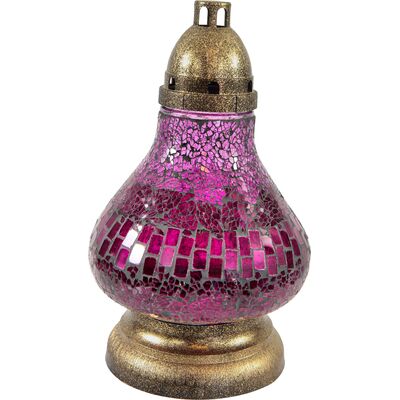 Znicz Witraż Mini Karafka fioletowy Ilumini