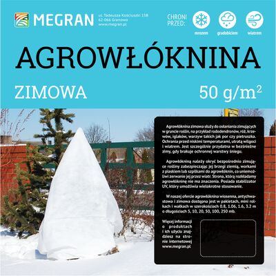 Agrowłóknina zimowa 50 g/m² 3,20 m x 5 mb