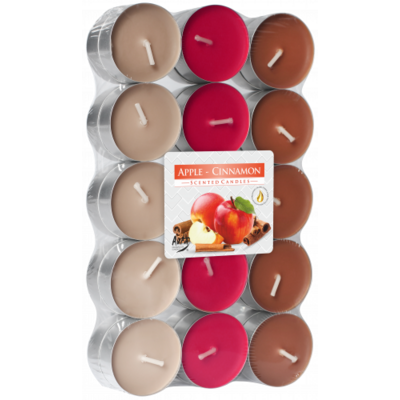 Podgrzewacz zapachowy jabłko/cynamon 30 sztuk Bispol