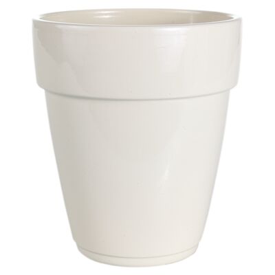 Osłonka storczyk ceramiczna 13 cm krem CERMAX