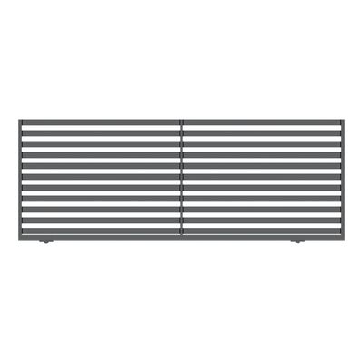 Brama przesuwna Dorian ocynk RAL7016 struktura 400 x 154 cm bez przeciwwagi lewa