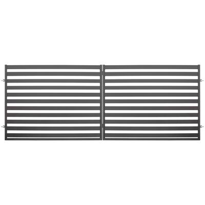 Brama dwuskrzydłowa Dorian ocynk RAL7016 struktura 500 x 154 cm