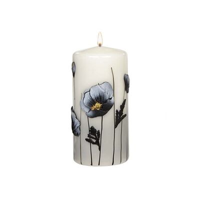 Świeca pieńkowa 150 x 70 Maki lakier grafitowa