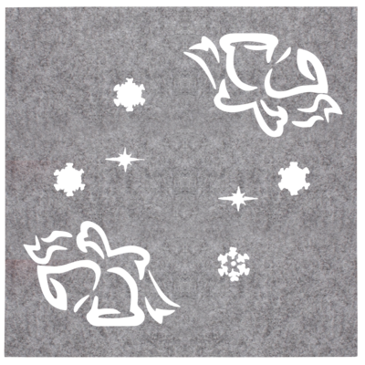 Podkładka pod kubek filcowa Dzwonek 10 x 10 cm