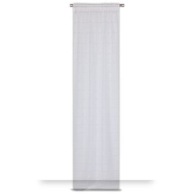 Panel okienny na taśmie marszczącej z naturalnym efektem lnu