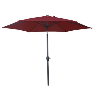 Parasol aluminiowy z wentylacją bordowy