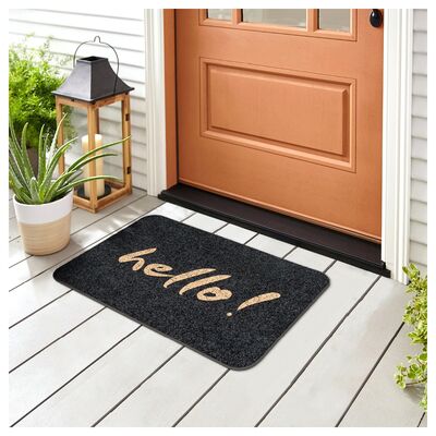 Wycieraczka At Home 50 x 080 cm hello szary