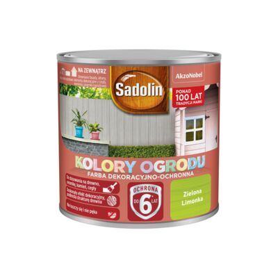 Farba dekoracyjno-ochronna Kolory Ogrodu Zielona Limonka 0,25 lSadolin