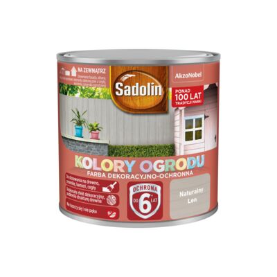 Farba dekoracyjno-ochronna Kolory Ogrodu Naturalny Len 0,25 l Sadolin