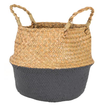 Kosz pleciony naturalny 30 x 37 x 33 cm