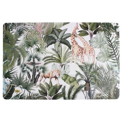 Podkładka SAFARI 43,5 x 28,5 cm,liście+żyrafy+lew