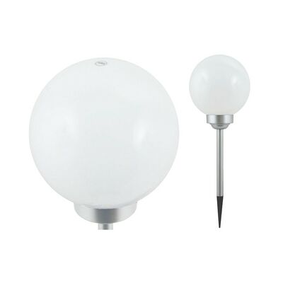 Lampa ogrodowa solarna 53 cm srebrna