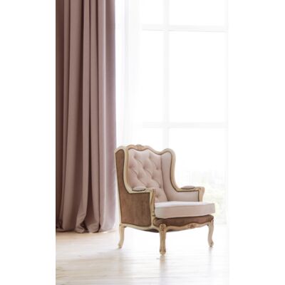 Zasłona Pierre beżowa 140 x 270 cm przelotki