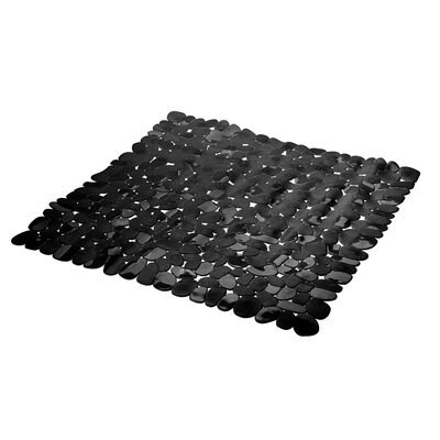 Mata łazienkowa PEBBLE 53 x 53 cm czarny