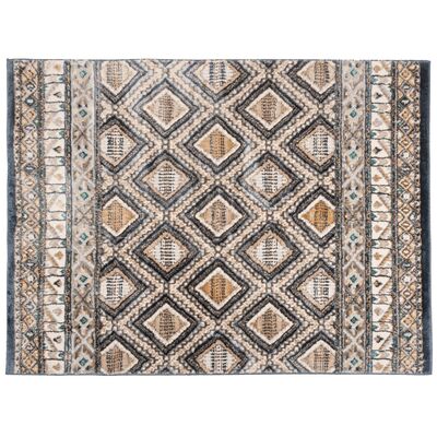 Dywan Zoe 67 x 120 cm boho niebieski