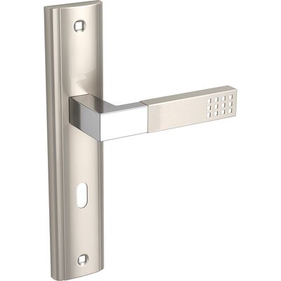 Klamka uniwersalna PRIMA satyna/chrom