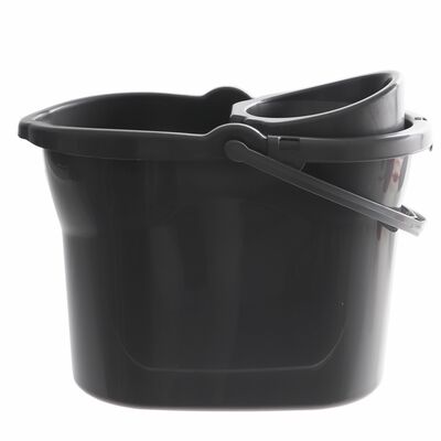 Wiadro w wyciskaczem Kabo 11 l silver