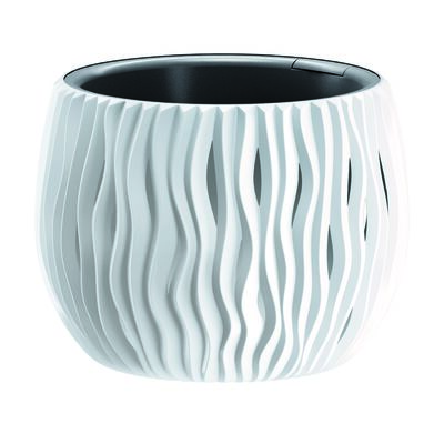 Doniczka BOWL SANDY - biały