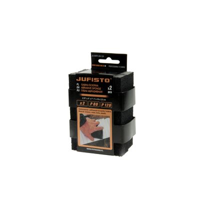 Gąbka ścierna P 80/P 120 zestaw 2 sztuk Jufisto