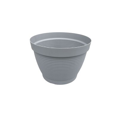 Doniczka Agawa 22 cm ceramiczna szara