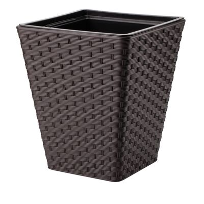 Donica RATTANA kwadrat 30 ciemny brąz