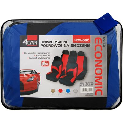 Pokrowce na siedzenia ECONOMIC niebieskie 4Car