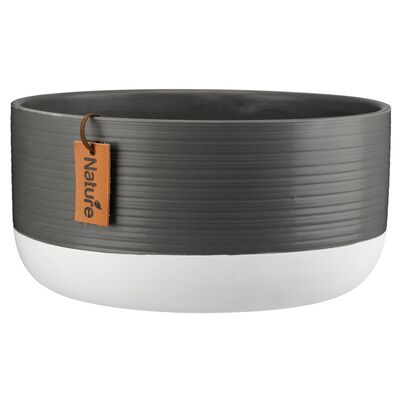 Osłonka ceramiczna PEONY 17 x 9 cm szary