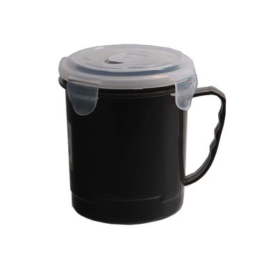 Kubek z pokrywką 0,71 l FRESH antracyt