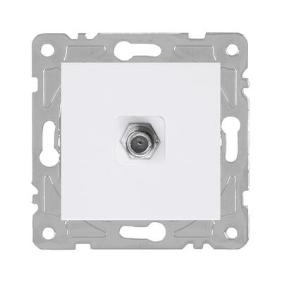 Gniazdo SAT białe QUAD