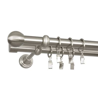 Karnisz podwójny 19/19 mm Ballo 160 cm srebrny Bojanek