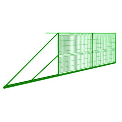 Brama przesuwna 3D 4 m lewa