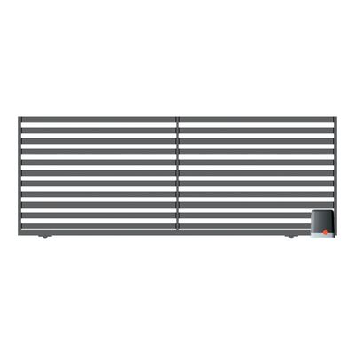 Brama przesuwna Dorian ocynk RAL7016 struktura 400 x 154 cm z automatem bez przeciwwagi prawa