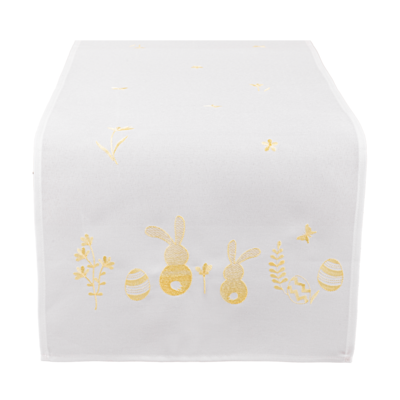 Bieżnik wielkanocny 40 x 140 cm biały