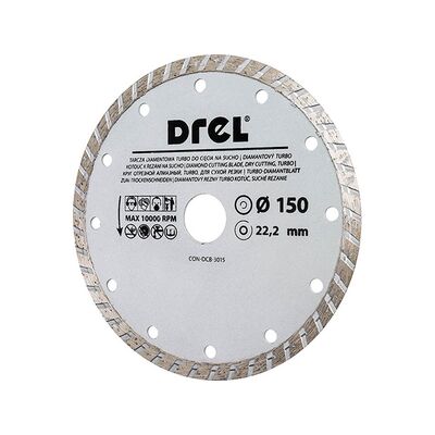 Drel Tarcza diamentowa do cięcia na sucho TURBO 150 mm