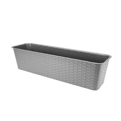 Doniczka balkonowa RATTAN 60 cm szary