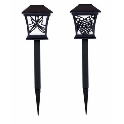 Lampa solarna czarna 34 cm