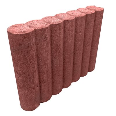 Obrzeże palisadowe ring 33 x 25 x 6 czerwone MAJA