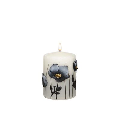 Świeca pieńkowa 100 x 70 Maki lakier grafitowa