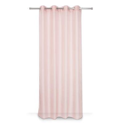 Firana na przelotkach 140 x 240 cm różowa