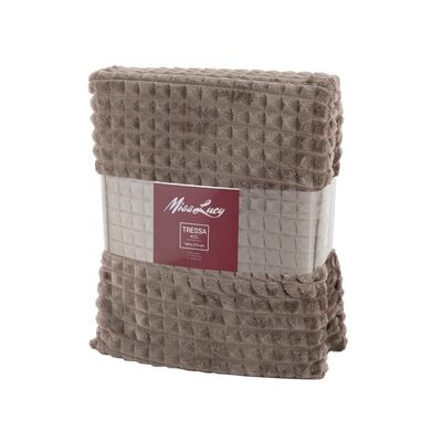 Koc Tressa 160 x 210 cm Miss Lucy Prestige szary