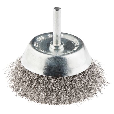 GRAPHITE Szczotka druciana doczołowa z trzpieniem 75 mm, INOX