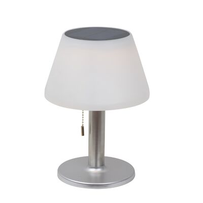 Lampka solarna stołowa LED biała