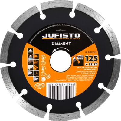 Jufisto Tarcza diamentowa segmentowa 125 x 2 mm