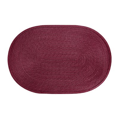 Mata stołowa owalna AM-HAWAI 30 x 45 cm czerwona