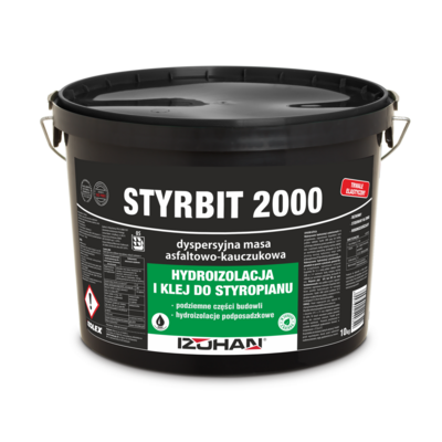 Masa dyspersyjna asfaltowo-kauczukowa Styrbit 2000 10 kg Izolex
