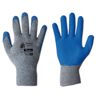 Rękawice ochronne HUZAR WINTER lateks, rozmiar 9