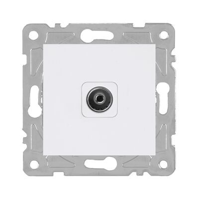 Gniazdo TV białe QUAD